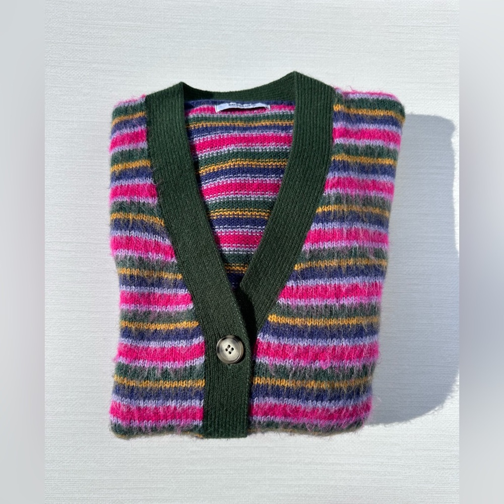 Multi stripe Cardigan Sweater